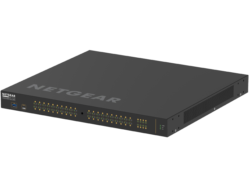 ProAV向けPoE+対応 (960W) 1Gポート×40 SFP+スロット×8 フルマネージスイッチ