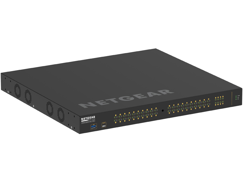 ProAV向けPoE+対応 (960W) 1Gポート×40 SFP+スロット×8 フルマネージスイッチ