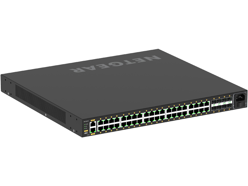 ProAV向けPoE+対応 (960W) 1Gポート×40 SFP+スロット×8 フルマネージスイッチ