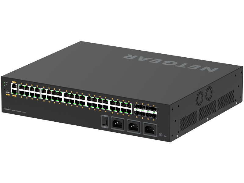 ProAV向けUltra90 PoE++対応(2880W) 1Gポート×40 SFP+スロット×8 フルマネージスイッチ
