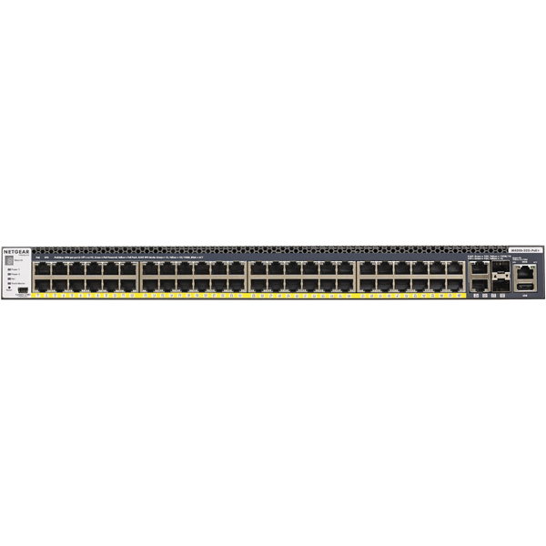 M4300-52G-PoE+ 1000BASE-T 48ポート（PoE+対応） + 10GBASE-T 2ポート + 10G SFP+ 2スロット Layer3マネージスイッチ（スタッカブル） 591W budget