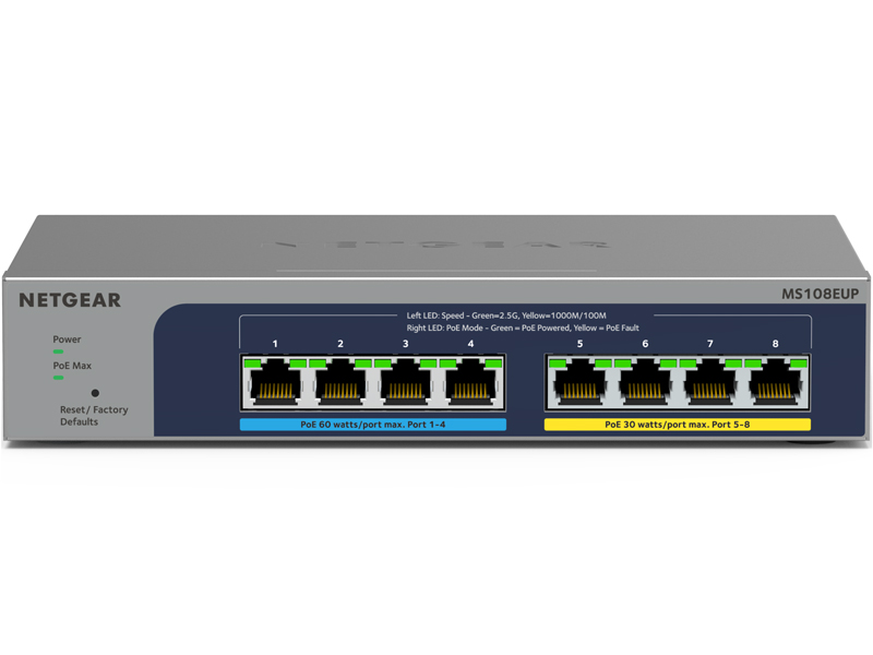 Ultra60 PoE++対応 (230W) 1G/2.5Gマルチギガ8ポートアンマネージプラススイッチ