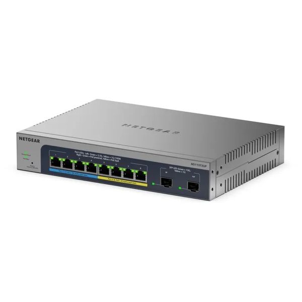 MS110TXUP PoE++マルチギガ(2.5G)8ポート 10G SFP+ x2 スマートクラウドスイッチ