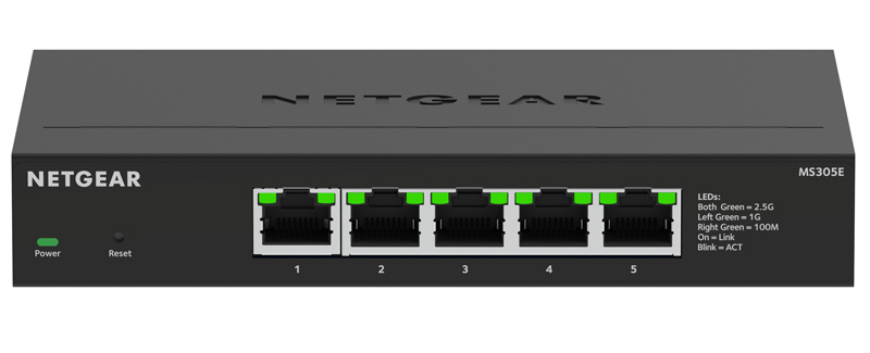 MS305E マルチギガ(2.5G)5ポート アンマネージ・プラススイッチ