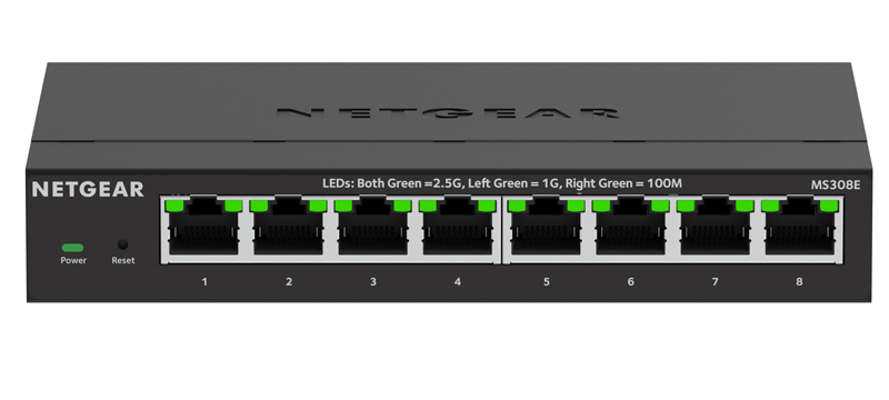 MS308E マルチギガ(2.5G)8ポート アンマネージ・プラススイッチ