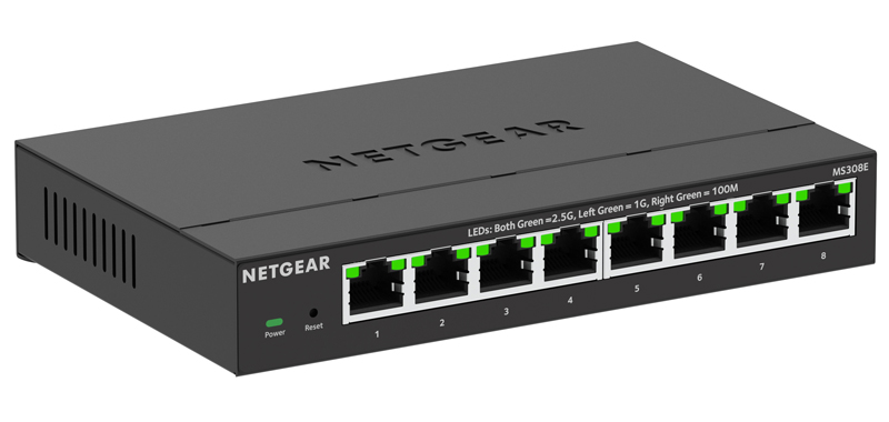 MS308E マルチギガ(2.5G)8ポート アンマネージ・プラススイッチ