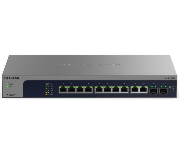 XS512EM マルチギガ対応10Gx10ポート SFP+x2ポート イージースマートスイッチ