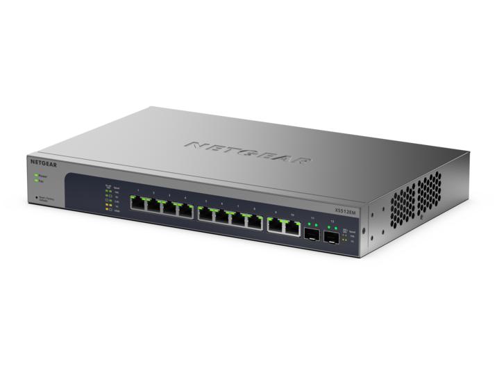XS512EM マルチギガ対応10Gx10ポート SFP+x2ポート イージースマートスイッチ