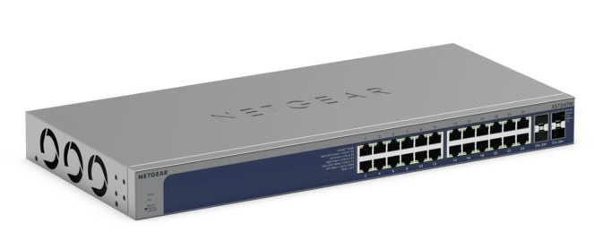 XS724TM 10G/マルチギガ 24ポート 10G SFP+スロット×4 アプリ＆クラウドスマートスイッチ