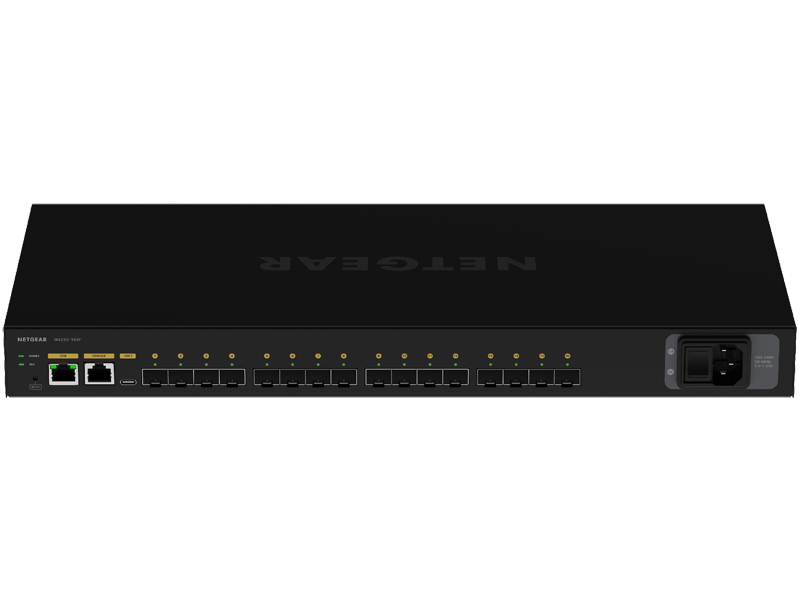 SFP+スロット×16 フルマネージスイッチ