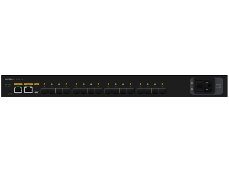 SFP+スロット×16 フルマネージスイッチ