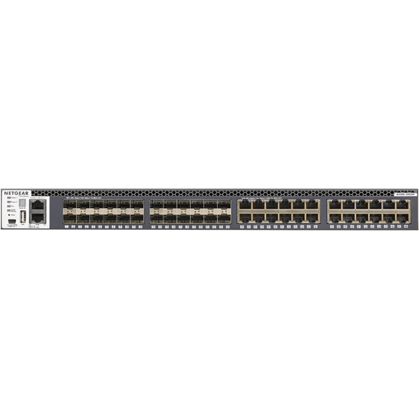 M4300-24X24F 10GBASE-T 24ポート + 10G SFP+ 24スロット Layer3マネージスイッチ（スタッカブル） 【ライフタイムハードウェア保証】