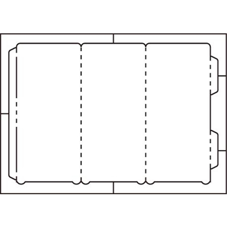 ラミフリー 三角立体POP A4-1面 100シート