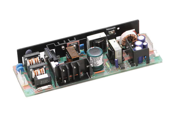 2出力100W AC-DCスイッチング電源 ピーク・高調波対応基盤型 カバー付き