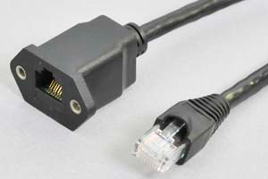 パネルマウントLANケーブル 1m