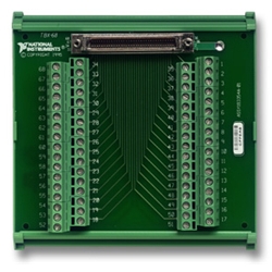 TBX-68 I/O 端子台、DINレールマウント付