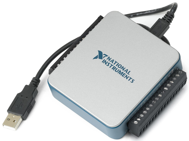 USB-6003、16ビット、100 kS/sマルチファンクションI/O、NI-DAQmx付き