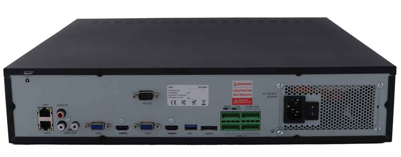 ネットワークビデオレコーダー（32CH/POE/H.265/HDD別途/4K出力/8MP録画/ONVIF/AI機能/最大HDD80TB対応）