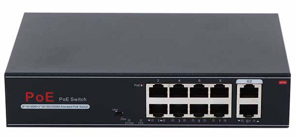 POEスイッチングハブ(8CH/POE/長距離伝送/雷サージ)