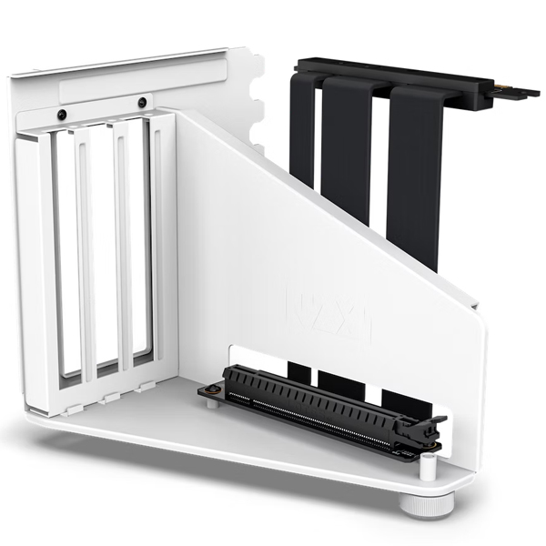 垂直型GPUホルダー＆ライザーケーブル(PCIE4.0 x 16) ホワイト