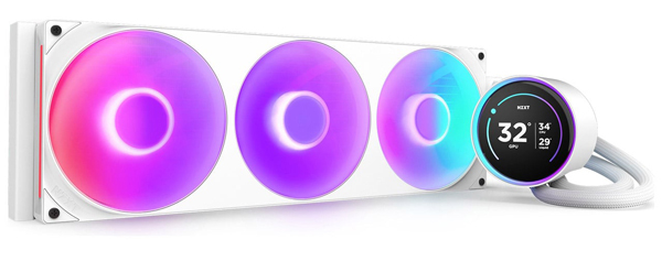 簡易水冷CPUクーラー Kraken Elite 420 RGB V2 (White)