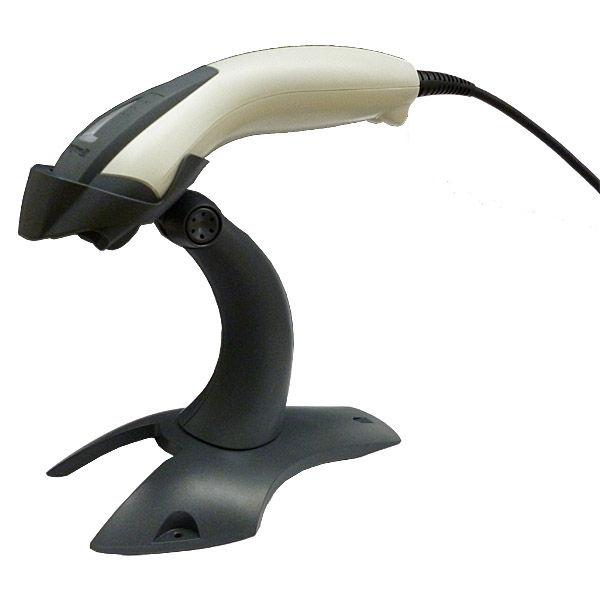 1200G ハンドレーザースキャナ(アイボリー、USB、スタンド19R02キット)