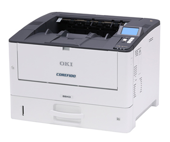 【7年間無償保証 メンテナンス品無償提供】A3モノクロLEDプリンター B843dn 高速印刷かつ低ランニングコストを実現ハイスペックモデル COREFIDO EX
