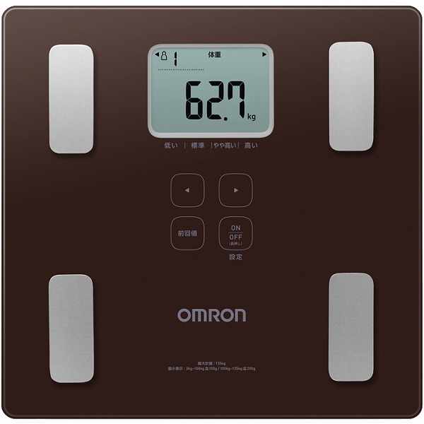 体重体組成計 カラダスキャン ブラウン