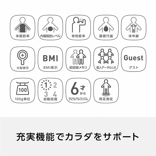 体重体組成計 カラダスキャン ダークブルー