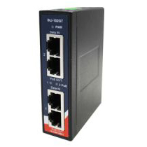 産業用ギガビットPoEインジェクタ 2ポート 10/100/1000Base-T(X)×2セット