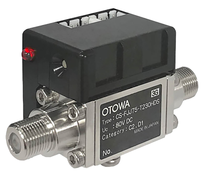 接点付き4K・8K対応 TV同軸ケーブル用SPD（避雷器）/Jジャック-Jジャック