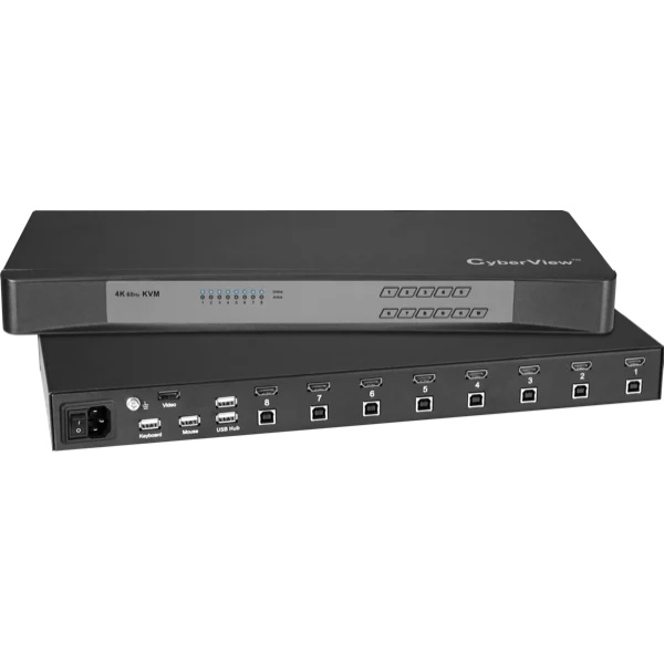 1U MAX解像度4K対応 8ポートKVMスイッチ