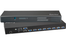 USBハブ付2コンソール1ユーザー8ポートKVMスイッチ