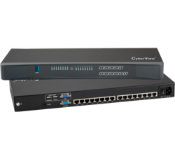 1U Cat6 KVM16ポートスイッチ