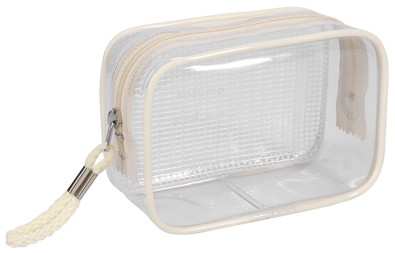 MOTTERU Keptコラボガジェットーポーチ(127*56*83mm) アーモンドミルク 製品サイズ約127(W)×56(D)×83(H)mm