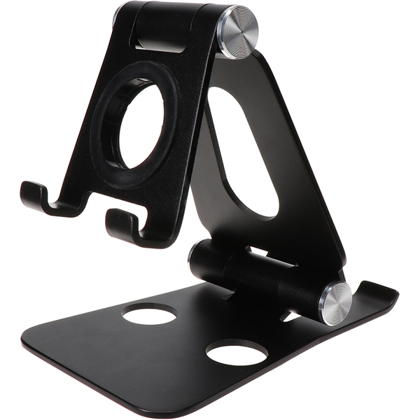 MOTTERU マルチに使える多機能スタンド Apple Watch＆スマホ・タブレットスタンド ブラック 製品サイズ約76(W)×18(D)×136(H)mm