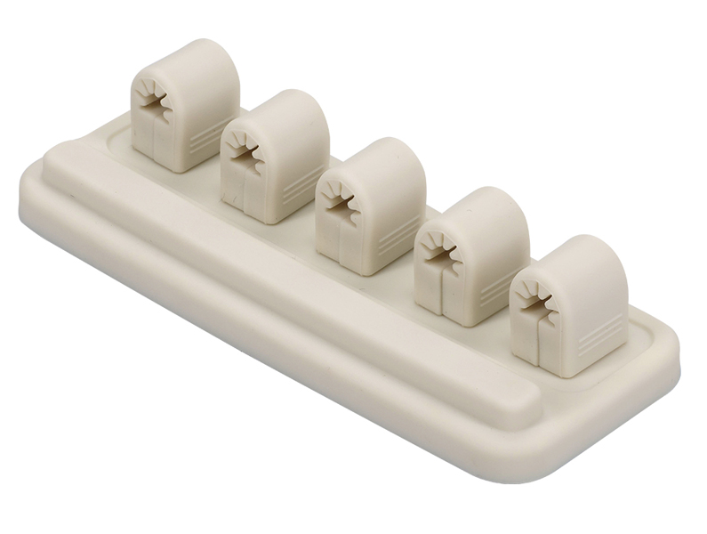 MOTTERU sofumo マグネットケーブルクリップ シリコン ケーブル収納 全7色 アーモンドミルク 製品サイズ約90(W)×36(D)×20(H)mm