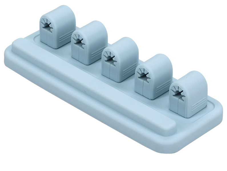 MOTTERU sofumo マグネットケーブルクリップ シリコン ケーブル収納 全7色 パウダーブルー 製品サイズ約90(W)×36(D)×20(H)mm