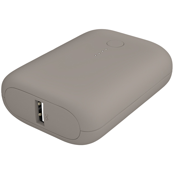 MOTTERU 国内最小最軽量 モバイルバッテリー 大容量10000mAh スマホ約3回分充電 ラテ 製品サイズ約78(W)×25(D)×58(H)mm