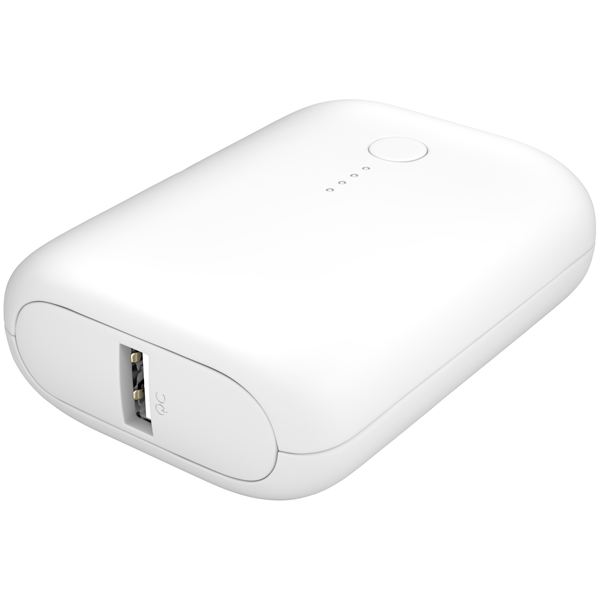 MOTTERU 国内最小最軽量 モバイルバッテリー 大容量10000mAh スマホ約3回分充電 エアリーホワイト 製品サイズ約78(W)×25(D)×58(H)mm