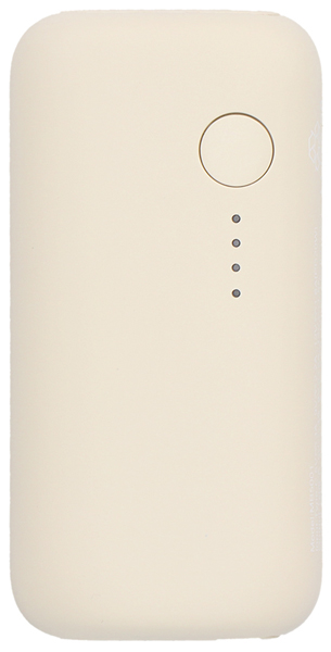 MOTTERU モバイルバッテリー 5000mAh PD20W対応 国内最小最軽量クラス USB-C入出力 USB-A出力 スマホ約1~1.5回分充電 アーモンドミルク 製品サイズ約78(W)×25(D)×39(H)mm