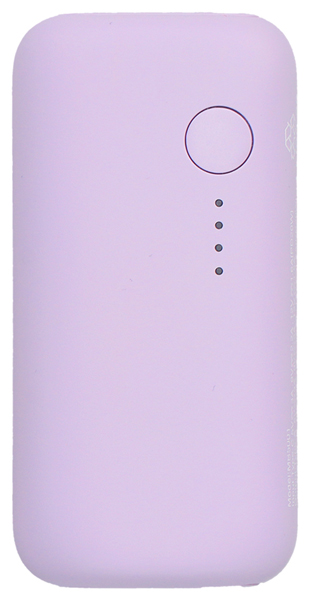 MOTTERU モバイルバッテリー 5000mAh PD20W対応 国内最小最軽量クラス USB-C入出力 USB-A出力 スマホ約1~1.5回分充電 ペールアイリス 製品サイズ約78(W)×25(D)×39(H)mm