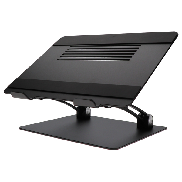 MOTTERU 肩や背中への負担を軽減 自由な角度に調節できるノートPCスタンド ペンタブ 液タブ iPad Pro スタンド 2年保証 ブラック 製品サイズ約295(W)×230(D)×35(H)mm