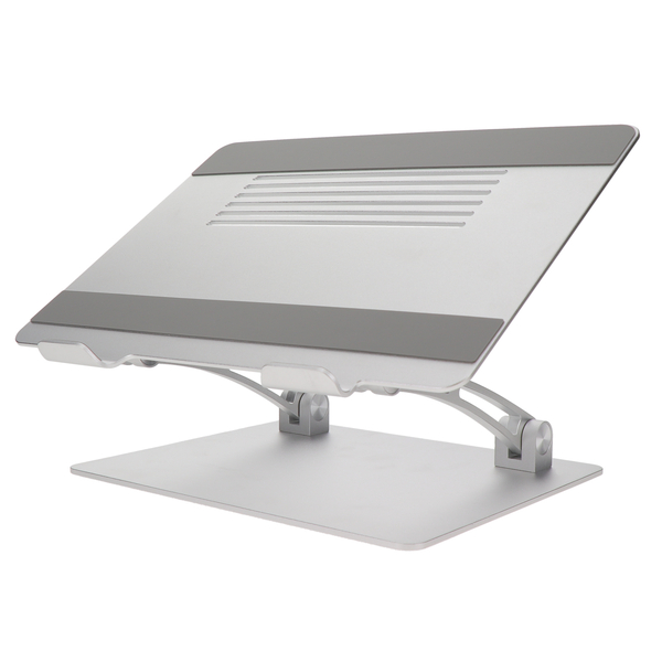 MOTTERU 肩や背中への負担を軽減 自由な角度に調節できるノートPCスタンド ペンタブ 液タブ iPad Pro スタンド 2年保証 シルバー 製品サイズ約295(W)×230(D)×35(H)mm