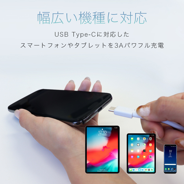 しなやかで絡まない シリコンケーブル 急速充電 データ転送対応 USB-A to USB-C 2m カラバリ全7色 2年保証(MOT-SCBACG200) ラテグレージュ