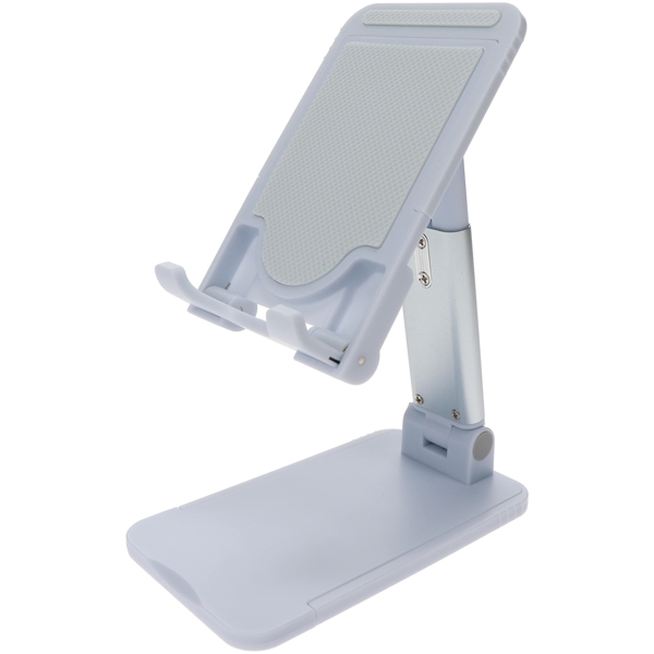 MOTTERU タブレット13インチまでサイズに合わせて調節可能 スライド可動式スタンド コンパクトに折りたためる 1年保証 パウダーブルー 製品サイズ約67(W)×115(D)×26(H)mm