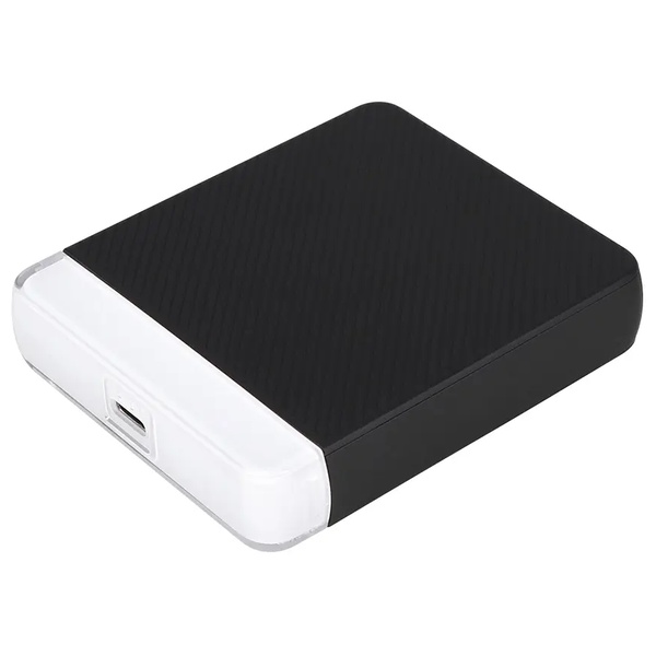 OEC 5000mAh PD20W出力対応 USB Type-C入出力 マグネット式ワイヤレス充電対応 モバイルバッテリー ブラック 製品サイズ約64.5(W)×16.3(D)×75.3(H)mm