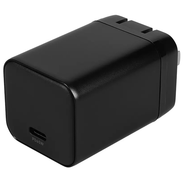 AC充電器/USB充電器/PD65W/窒化ガリウム/1ポート/Type-Cポート/ノートパソコン、タブレット、iPhone、iPod、モバイルバッテリー、スマートフォン/ブラック