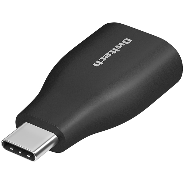 変換アダプタ/USB Type-A to USB Type-C/USB Type-Aメス to USB Type-Cオス/高速USB3.2 Gen2/ブラック