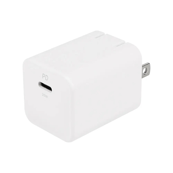 AC充電器/USB充電器/PD20W/1ポート/GaN採用/スマホ充電/PD対応iPad、iPhone、iPod、スマートフォン、タブレットPC、Wi-Fiルーター、加熱式たばこ等/ホワイト